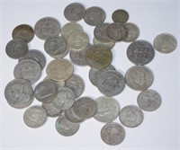 Collection Fiji George V & George VI silver coins