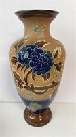 Large Royal Dalton pottery vase, artist design