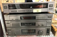 JVC DISC PLAYER AND STEREO RECEIVER