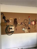 Items on pegboard wall unit not pegboard