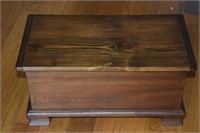 Wooden Chest with Dovetail Construction,