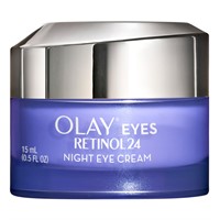Olay Retinol 24 Night Eye Cream, Fragrance-Free, 0