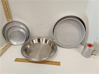 Wilton Aluminum Cake Pans &:Shaker & Stainless