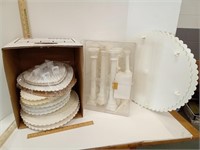 Assorted Shapes/Sizes Wilton Cake Platters, &