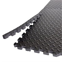 *NEW Puzzle Exercise Mat Black 24"X 24"