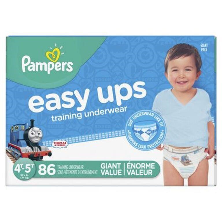 *NEW Pampers Easy Ups Boys Diapers-4T-5T 86 Ct