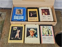 Six 8-track tapes