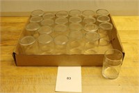 Set of twenty-four juice glasses