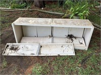 Plastic Outdoor 4 Shelf, 2 Door Cabinet