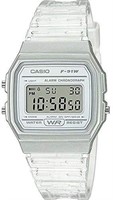 Casio Quartz Watch with Resin Strap, Clear, 20