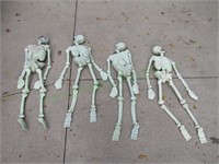 lot of plastic skeletons