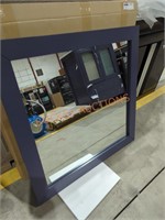 27.5" Vanity mirror blue frame