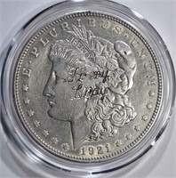 1921-D MORGAN SILVER DOLLAR