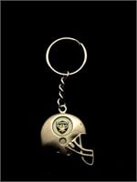 Vintage Pewter Oakland Raiders Helmet Key Chain