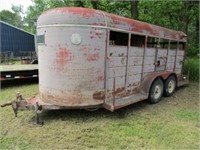 W/W 6x16ft.x69in. H, Tandem Axle Stock Trailer,