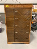 ART DECO WOODEN DRESSER