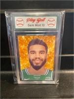 Jayson Tatum Refractor Graded 10