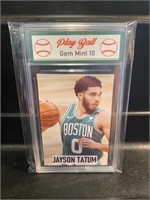 Jayson Tatum Sticker Card Graded 10