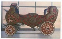 3"x5" Postcard SIg Sautelle pony wagon