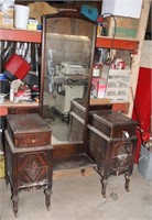 WOOD VANITY FROM 30s OR 40s