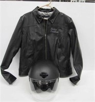 Harley Davidson Jacket + Helmet