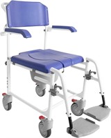 Shower Commode Chair with Wheels