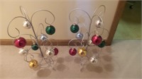 (2) Christmas Ornament Trees