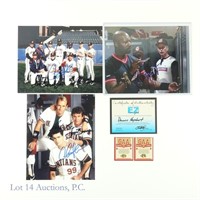 Major League Cast Signed Cleveland Indians Photos