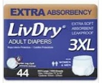 Livdry Adult Incontinence Underwear, Extra