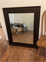 Large framed mirror. 33” x 41”