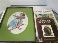Lot of Framed Norman Rockwell Art and Two