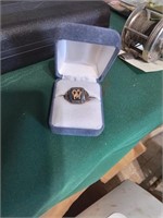 Men's ring in ring box believed to be Sterling