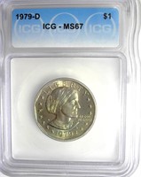 1979-D Susan B Anthony ICG MS67 LIST $350