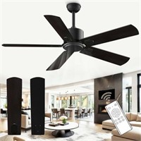 52 XAUJIX Ceiling Fan with Remote  6-Speed  Revers