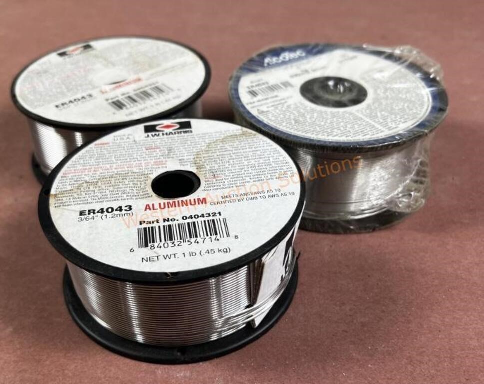 Lot of 3) NEW ER4043 Wire1lb Spools