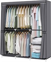 Portable Closet 50-Inch  Fabric Cover  Grey