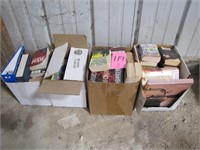 4 - boxes of misc books