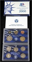 2000 United States Mint Proof Set W State Quarters