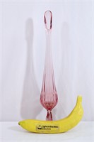 LE Smith Dusty Pink Swung Glass Vase