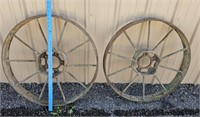 2 iron wheels