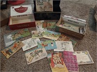 Cigar boxes, the tale of Peter rabbit book,