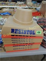 GROUP OF 10 RESISTOL HAT STANDS