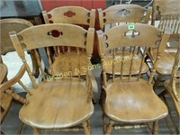 GROUP OF 6 DINING CHAIRS