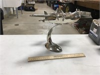 Chrome 10 Inch Plane on Stand