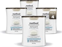 26x4 PACK METHOD DISHWASHER PODS FREE+CLEAR