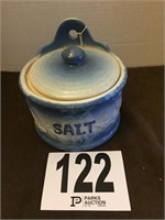 Vintage Salt Crock with Lid