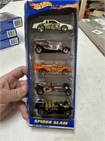 Gift Pack of 5 Cars Spider Slam from 2000