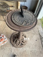 Cast Iron Sundial - has been repaired