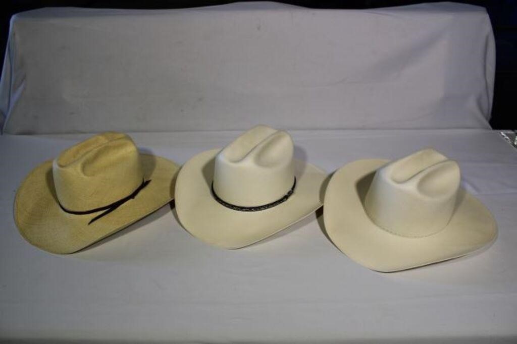 (1) Men's Resistol Straw Hat 10X Size 7-5/8,