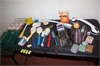 Brushes, grip handle, trays, rollers